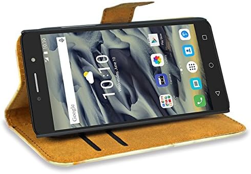 Foneexpert Alcatel Pixi 4 6 inç 4G LTE Durumda, güzel Baskılı Desen Deri Kickstand cüzdan kılıf Çanta Kılıf Kapak