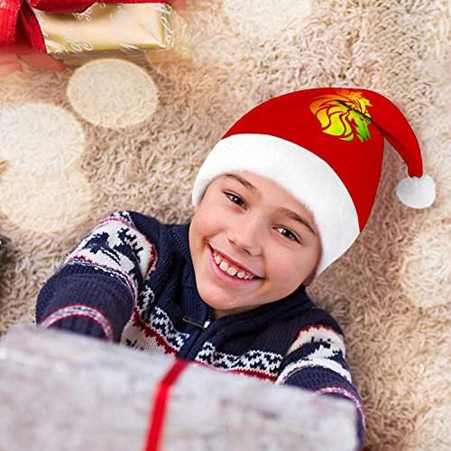 Rasta Aslan Taç Noel Santa Şapka Kırmızı Noel Kap Tatil İyilik Yeni Yıl Şenlikli Parti Malzemeleri