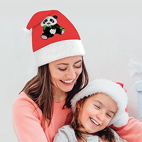 Büyük Yüz Panda Noel Şapka İçin Yeni Yıl Tatil Parti Cosplay