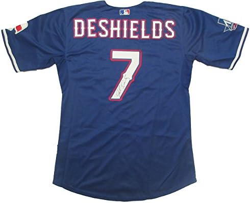 Delino DeShields Jr. İmzalı Texas Rangers Forması W/KANITI, Delino'nun Bizim için İmzaladığı Resim, Texas Rangers,