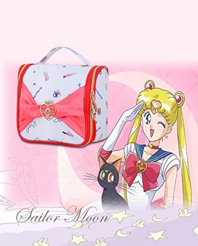 Soutrend Sailor Moon makyaj Organizatör Çantası Seyahat Sevimli Anime Kozmetik Çantası Suya dayanıklı makyaj çantası