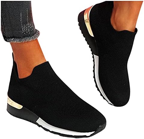 SALİFUN Kadınlar için Sneakers Üzerinde Kayma Bayan koşu ayakkabıları Atletik Tenis Sneakers Spor yürüyüş ayakkabısı