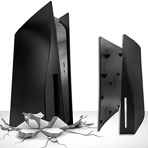 Playstation 5 için Genel PS5 Plakaları Siyah, PS5'İN Rengini Değiştirmek için Konsol Kapağı, Darbeye Dayanıklı, Çizilmez,