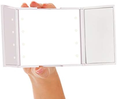 Erik Güzellik Kompakt Üç Katlı LED Ayna (2'li Paket)