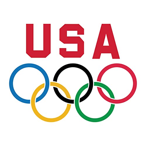 ABD Olimpiyat Halkaları Geçici Dövmeler / 25'li Paket / Cilt Güvenli / ABD'DE üretilmiştir / Cilt Güvenli / Çıkarılabilir