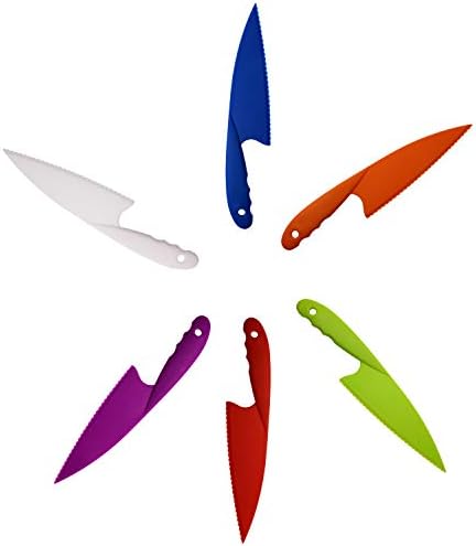 PENTA MELEK 6 Renk Plastik Mutfak Bıçağı Seti Naylon Bıçak Çocuk Güvenliği Pişirme şef bıçağı Meyve Marul Sebze Salatası