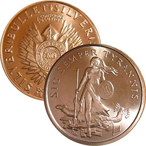 1 oz Sıc Semper Tyrannis (2014) .999 Saf Bakır Yuvarlak / Challenge Coin