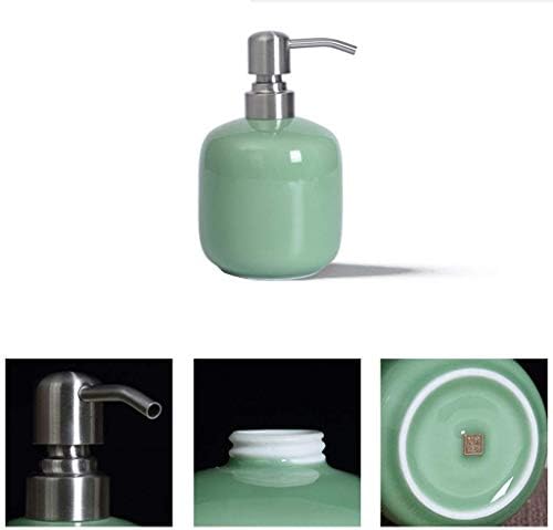 ZCxıyu Sabunluk Seramik Sabunluk Mutfak Banyo Otel Dağıtıcı Pompası Doldurulabilir bulaşık deterjanı Dağıtıcı Jel