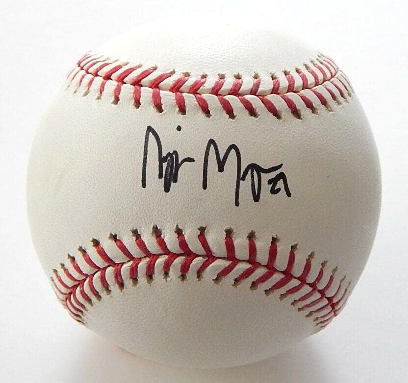 Nyjer Morgan Resmi Rawlings OML Beyzbol Oto İmzası İmzaladı - İmzalı Beyzbol Topları