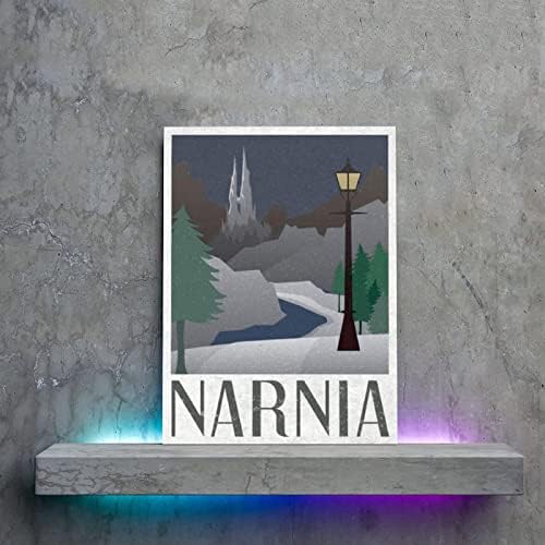 Vintage Seyahat Posteri narnia'nın Kar Oturma Odası duvar sanatı tuval yağlıboya duvar sanat posterleri Yatak Odası