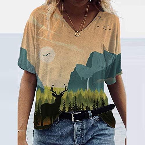 Kadınlar için yaz Üstleri 2023 Büyük Boy T Shirt Kadınlar için Moda Kısa Kollu Bluzlar Gevşek Atletik Gömlek Kadın