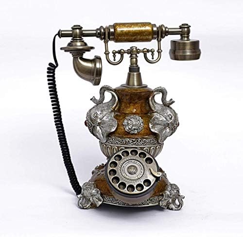 XJJZS Tasarım Antika Telefon-Döner Telefon - Kablolu Retro Telefon-Vintage Dekoratif Telefonlar