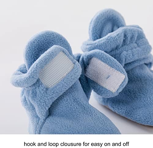 pureborn Unisex Erkek Bebek Kız Polar Rahat Patik Sıcak Bebek Ayakkabıları