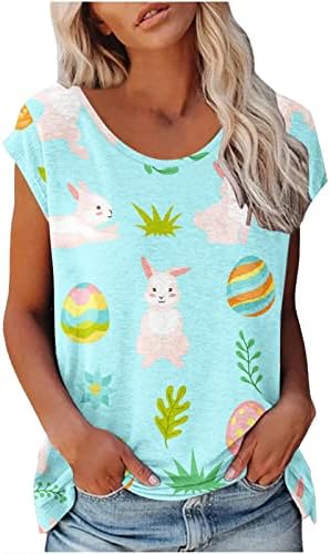 Paskalya Gömlek Kadınlar için paskalya tavşanı T-Shirt Tavşan Grafik Tees Paskalya Yumurtası Tatil Gömlek Tops