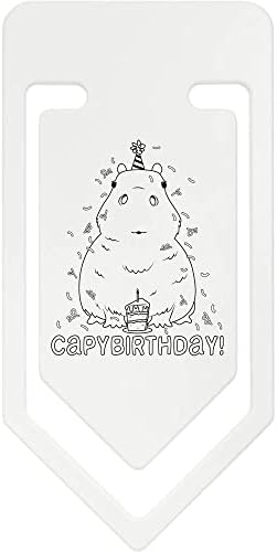 Azeeda 91mm' Kapibara Doğum Günü Tebrik ' Büyük Plastik Ataş (CC00070800)