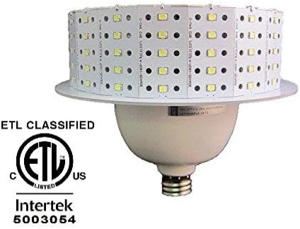 AMATRON ETL LED GARAJ lambası 40W E26 orta taban 5000K GÜN ışığı 100~277Vac, Güvenlik ve uzun ömür için alüminyum