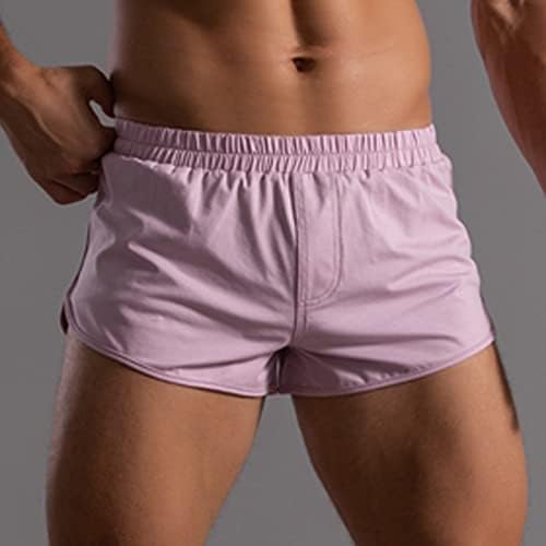 Bmısegm baksır şort Erkekler İçin Paketi Erkek Yaz Düz Renk pamuklu pantolonlar Elastik Bant Gevşek Hızlı Kuru Rahat