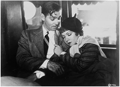 Clark Gable 8 inç x 10 inç FOTOĞRAF Bir Gece Oldu Rüzgar Gibi Geçti Uyumsuz Kadın Omzunu Yastık için Kullanıyor kn