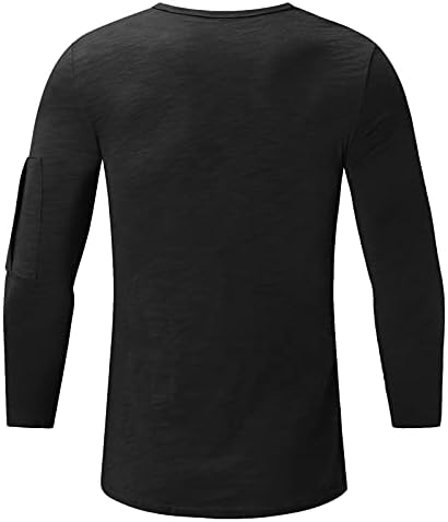 Erkekler için en iyi Gömlek Kol Fermuar O Boyun T Gömlek erkek Uzun Kollu Grafik T Shirt Erkek Kapitone Kazak Güz
