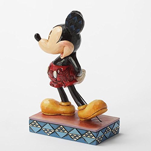 Disney Gelenekler Jim Shore Mickey Mouse Kişilik Poz Taş Reçine Heykelcik, 4.875