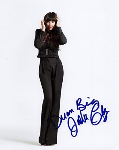 Jackie Cruz aktris GERÇEK el İMZALI 8x10 Fotoğraf 1 COA Turuncu Yeni Siyah
