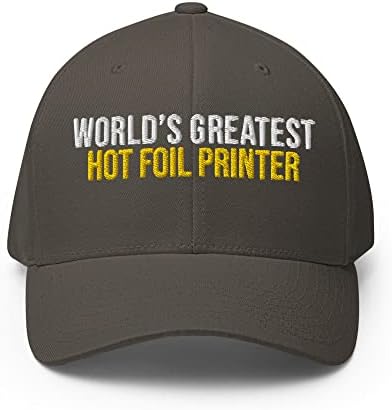 Dünyanın En Büyük Sıcak Folyo Yazıcı Şapkası (işlemeli Yapılandırılmış Dimi Kap) Sıcak Folyo Yazıcı Giyim