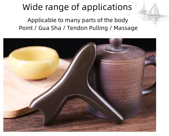 Gua Sha El Cilalı Akupunktur Taş Profesyonel Lenfatik Drenaj Derin Doku Masajı Tam Vücut Rahatlatıcı (Akupunktur