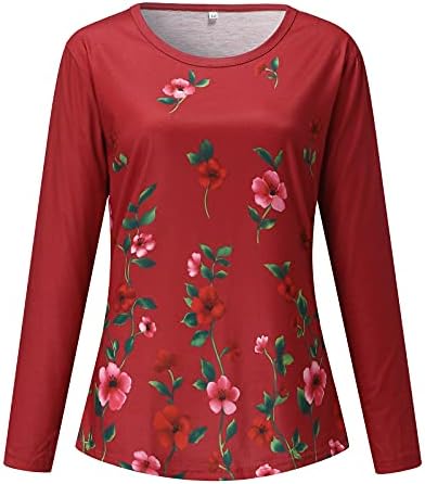 Sonbahar Giysileri Kadınlar için, Bayan Rahat Yumuşak Yuvarlak Boyun T Shirt Bluzlar Tops Uzun Kollu Tunik Kazak
