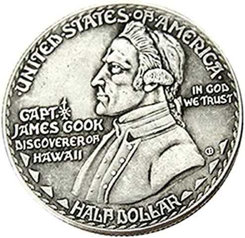 Amerikan Yarım Dolar hatıra parası 1928 Dış Kopya Gümüş Kaplama