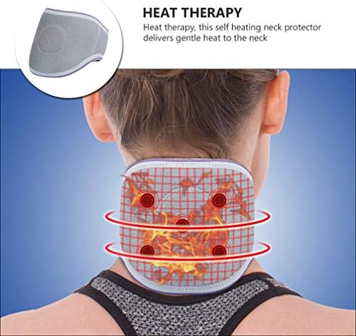 Healifty Unisex Boyun Brace Manyetik Terapi Boyun Wrap Kendinden Isıtma Sıcak Boyun Desteği Ayarlanabilir Boyun Koruma