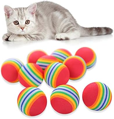 JINYAWEI Renkli EVA Kedi Oyuncak Top Interaktif Kedi Scratcher Oyuncak evcil hayvan topu Oyuncaklar ıçin Kedi Sefl-Oynarken