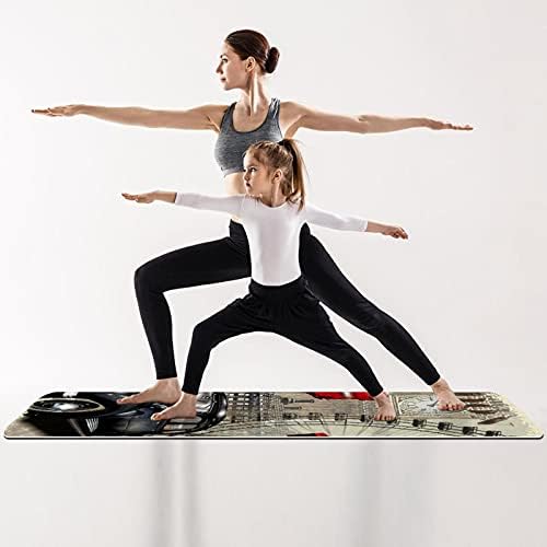 Siebzeh Londra Premium Kalın Yoga Mat Çevre Dostu Kauçuk Sağlık ve Fitness Kaymaz Mat Her Türlü Egzersiz Yoga ve