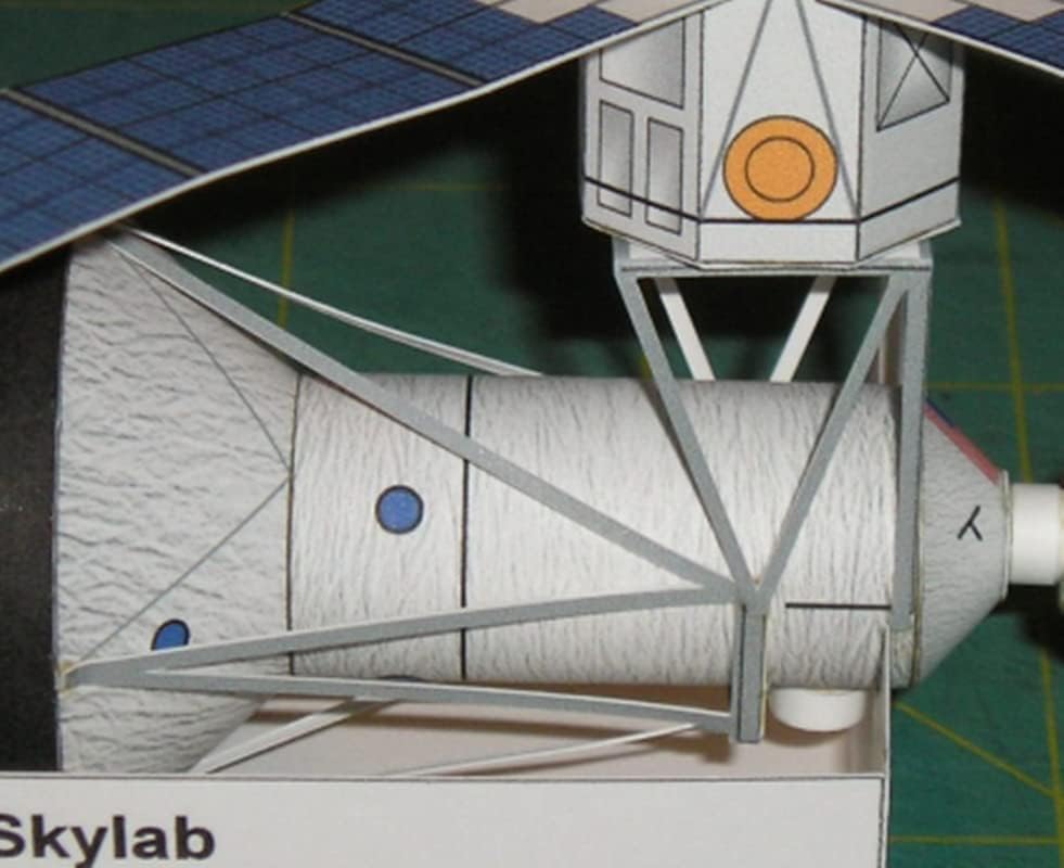 1: 165 Ölçekli nasa'nın Skylab uzay aracı Skylab2 Kağıt model seti Oyuncak Çocuk Hediyeler
