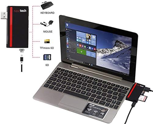 Navitech 2 in 1 Dizüstü/Tablet USB 3.0/2.0 HUB Adaptörü/mikro usb Girişi ile SD/Mikro USB kart okuyucu ile uyumlu