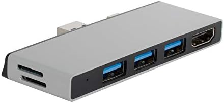 cablecc Mini Displayport DP ve USB3.0 HDMI ve USB3.0 OTG ve Çift TF kart okuyucu Adaptörü için Yüzey 4/5/6