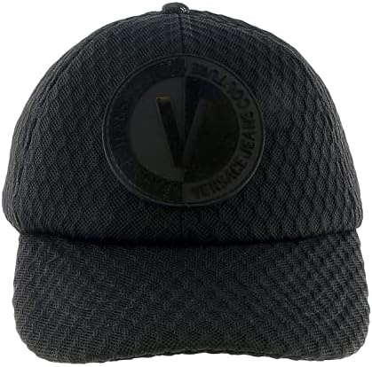 Erkekler için Versace Jeans Couture Siyah Madalyon Beyzbol Şapkası