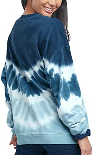 Muhteşem Kadın Gün Batımı Elle Chevron Batik Kazak Sweatshirt