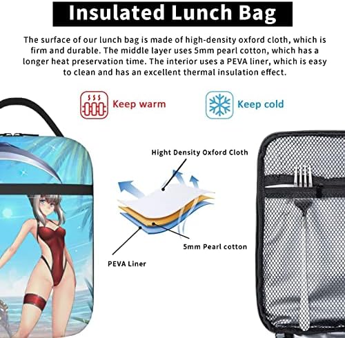 Anime Kalkan Yükselen Kahraman Öğle Yemeği Çantası 3d Baskılı Su Geçirmez Öğle Yemeği Kutusu Taşınabilir Kullanımlık