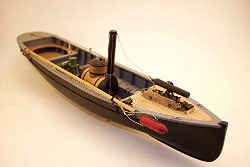 Model Gemi Yolları İç Savaş Torpido Botu USN Kazık Tekne 1 1: 24 Ölçekli Ahşap ve Metal Kiti