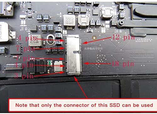 Bcsgj M. 2 NVME SSD Adaptörü M. 2 NGFF M Anahtar SSD Yükseltilmiş Dönüştürme Kartı için 2013 2014 2015 MacBook HAVA