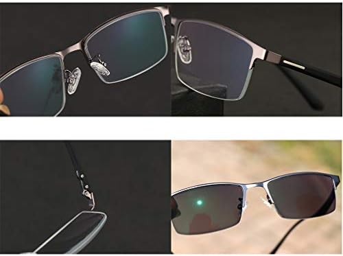 Fotokromik okuma gözlüğü, Yarım Jant Metal ve Reçine Lensler Polarize Güneş Gözlüğü, Anti-UV Anti Göz Yorgunluğu