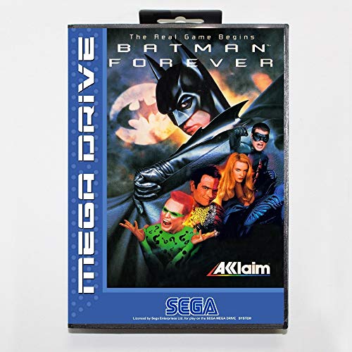 ROMGame Batman Sonsuza 16 Bit Sega Md Oyun Kartı Için Perakende Kutusu Ile Sega Mega Sürücü Genesis