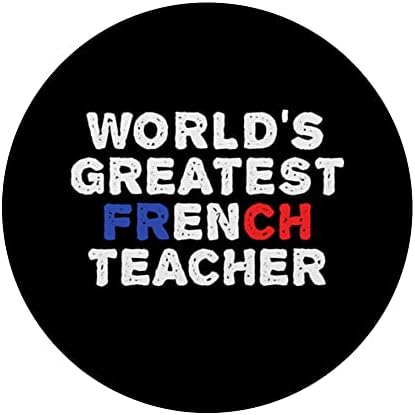 Dünyanın En İyi Fransızca Öğretmeni PopSockets Değiştirilebilir PopGrip