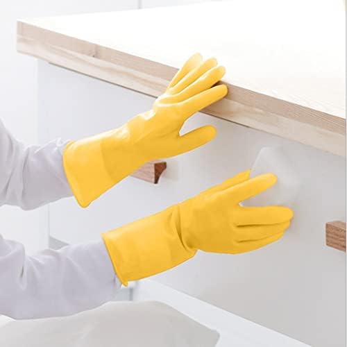 Yok 3 Çift Kauçuk Lateks Eldiven Çamaşır Yıkama iş güvenliği mutfak aksesuarları Bulaşık Yıkama Aleti (Renk: gösterildiği