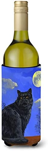 Caroline's Treasures PPP3142LİTERK Siyah Kedi Hokus Pokus Cadılar Bayramı Şarap Şişesi Hugger, Şişe Soğutucu Kol