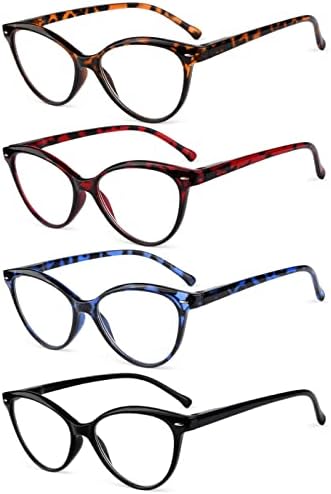 Eyekepper 4'lü okuma gözlüğü Kadınlar için Cateye Okuyucular + 2.00