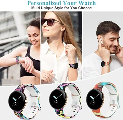 Kadın Erkek için Google Pixel saat kayışı ile Uyumlu Bantlar,Google Pixel Saat Smartwatch Aksesuarları için Yumuşak