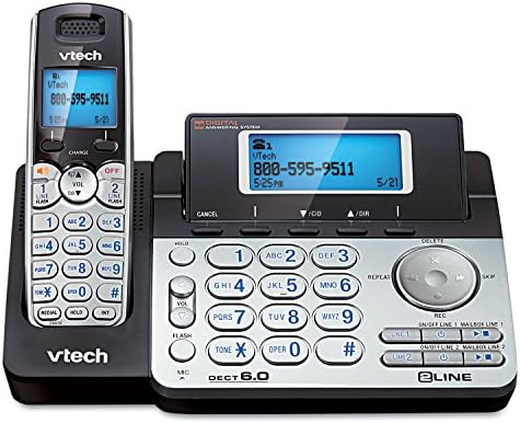 WMU Vtech DS6151 Telesekreterli İki Hatlı Genişletilebilir Telsiz Telefon
