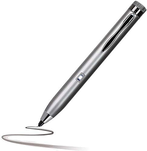 Broonel Gümüş Mini İnce Nokta Dijital aktif iğneli kalem ile Uyumlu HP ProBook x360 440 G1 14