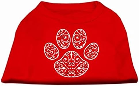 Kına Pençesi Parmak İzi Köpek Gömleği Kırmızı Sm (10)